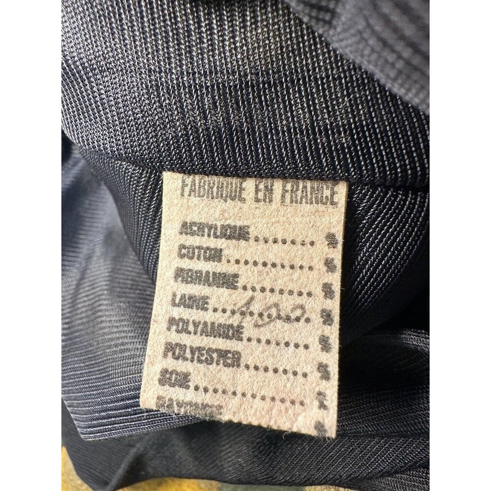 Y2K  EVA GERMAIN PARIS Unique Pattern black elastic High Waisted Skirt France - Picture 16 of 16